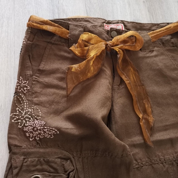 Linen embroidery pants - Picture 3 of 4